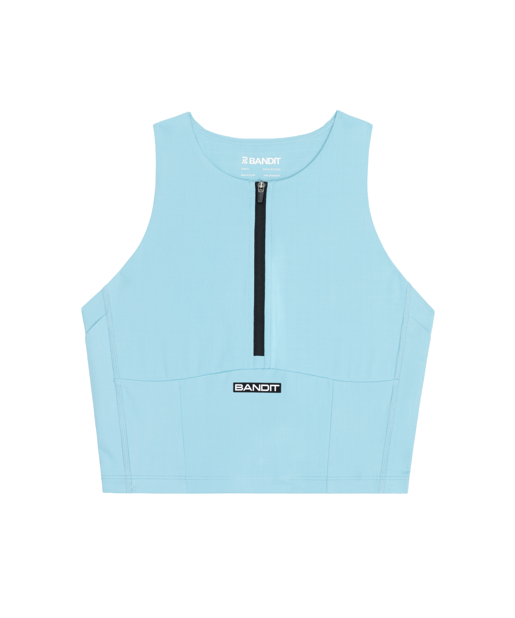 Bandit Running Gridlock™ Zip Front Race Crop