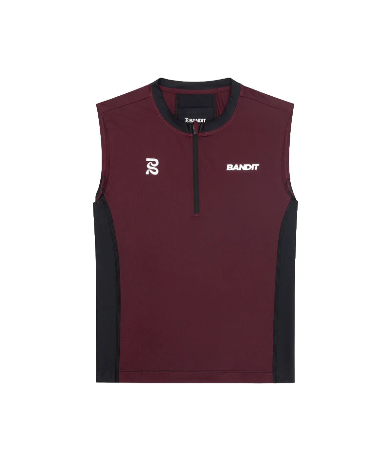 Bandit Running Pieced Sleeveless Quarter Zip