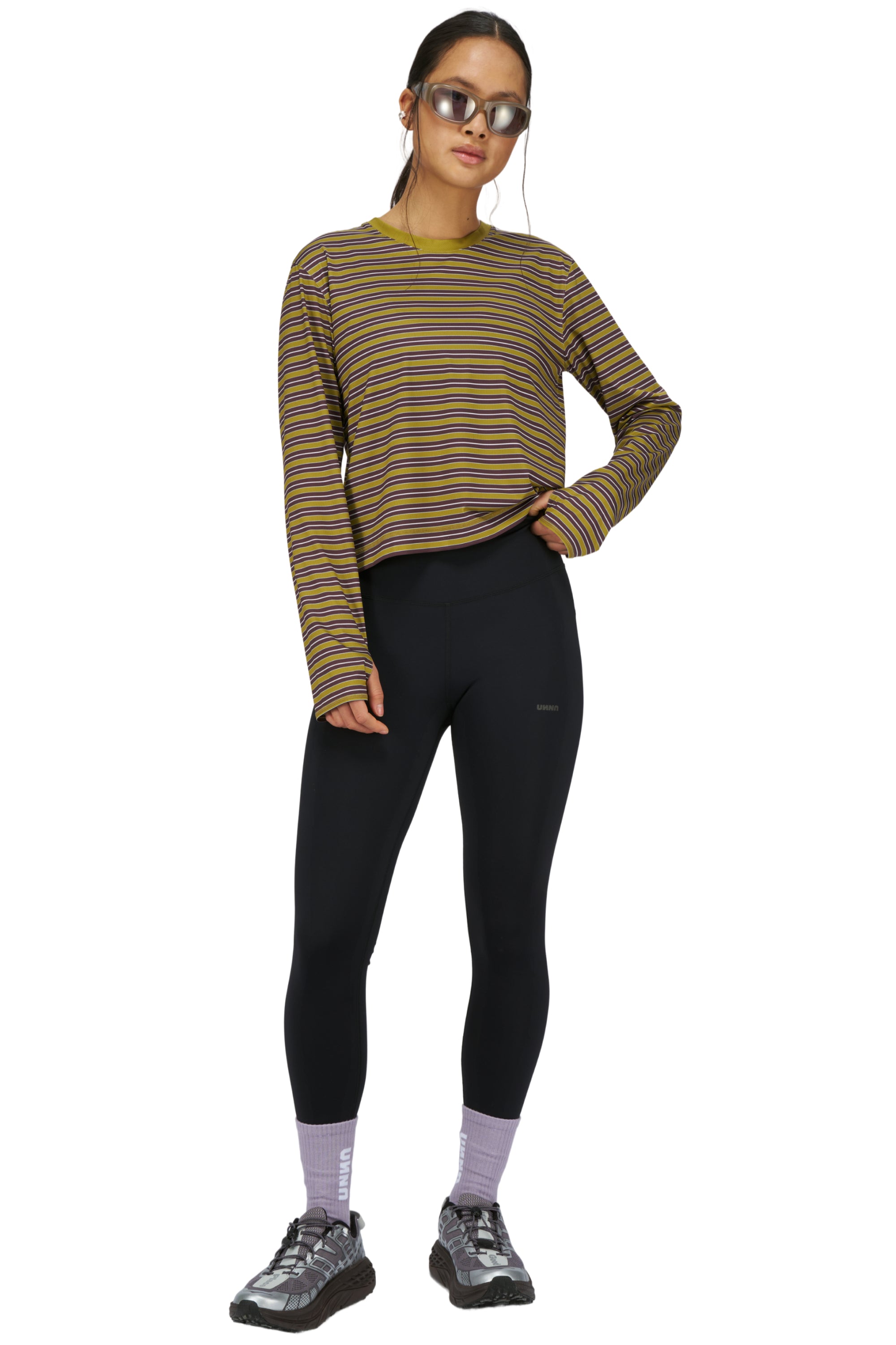 UNNA BORN TO JOG STRIPED LS W