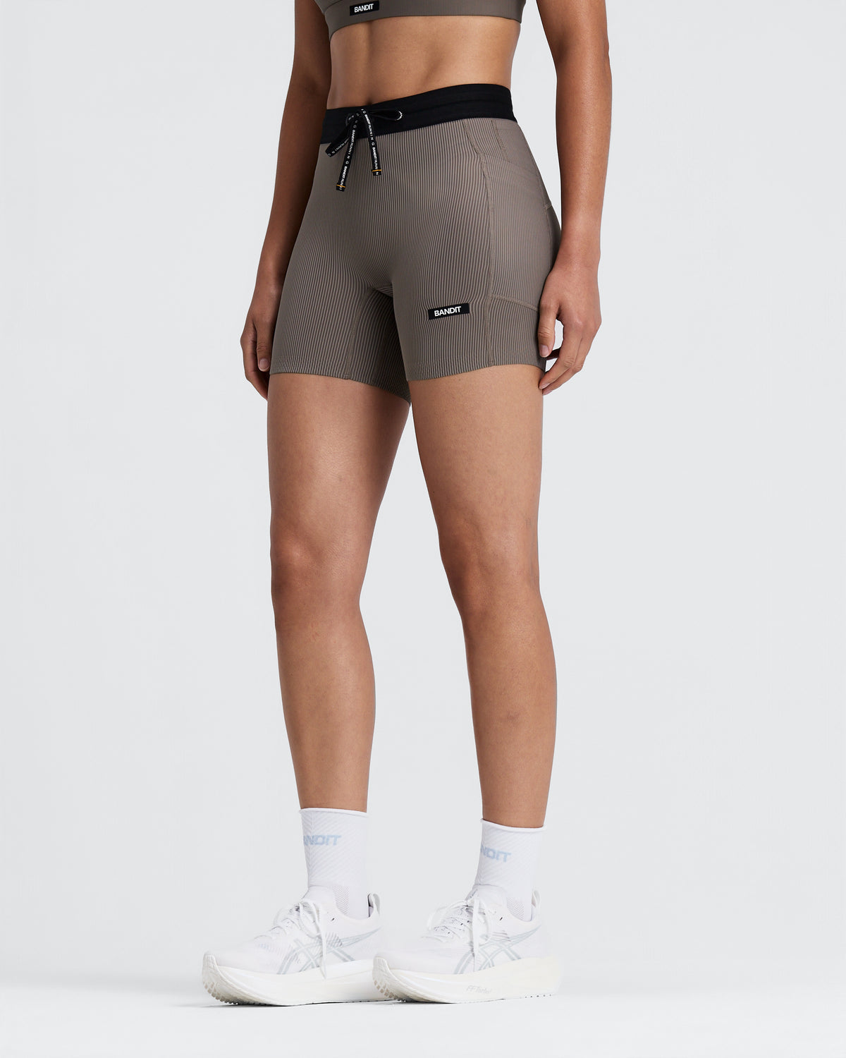 Bandit Running Women's Striped Cadence™ 5" Compression Shorts