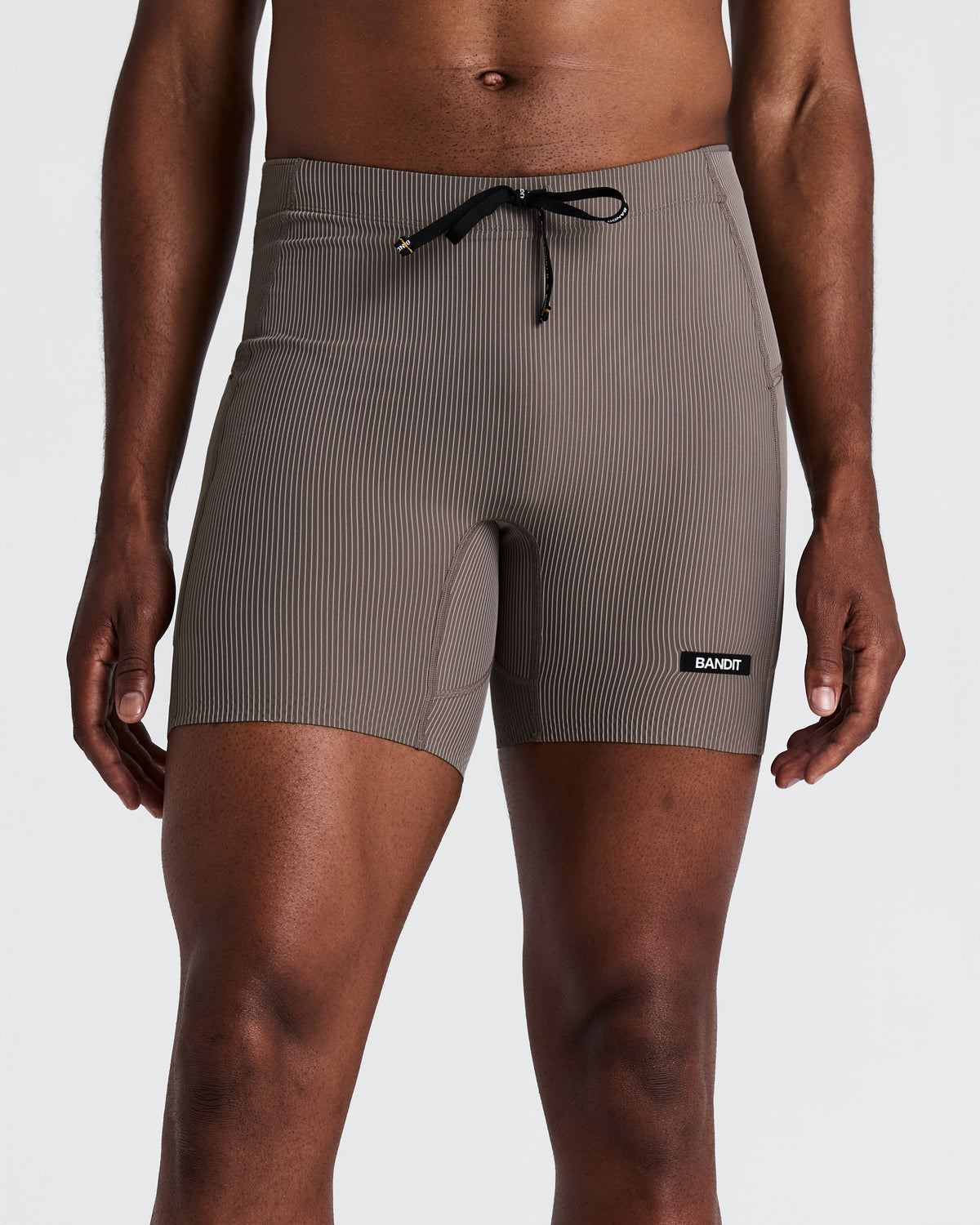 BANDIT RUNNING STRIPED CADENCE QUARTER TIGHT