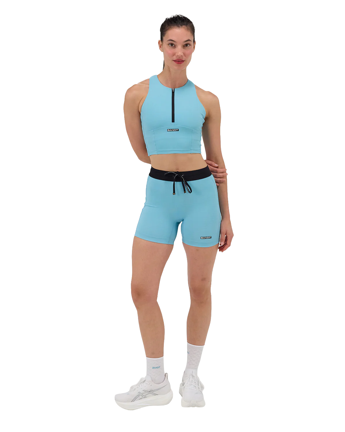Bandit Running Gridlock™ Zip Front Race Crop