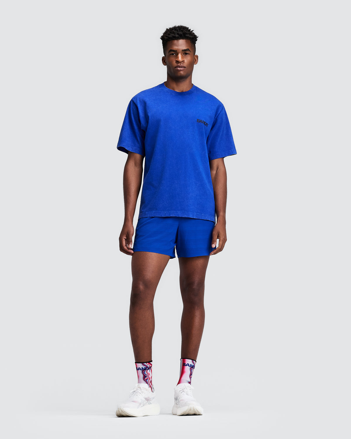 BANDIT RUNNING — Men's CoolGrid™ 5" Run Short · Bauhaus Blue