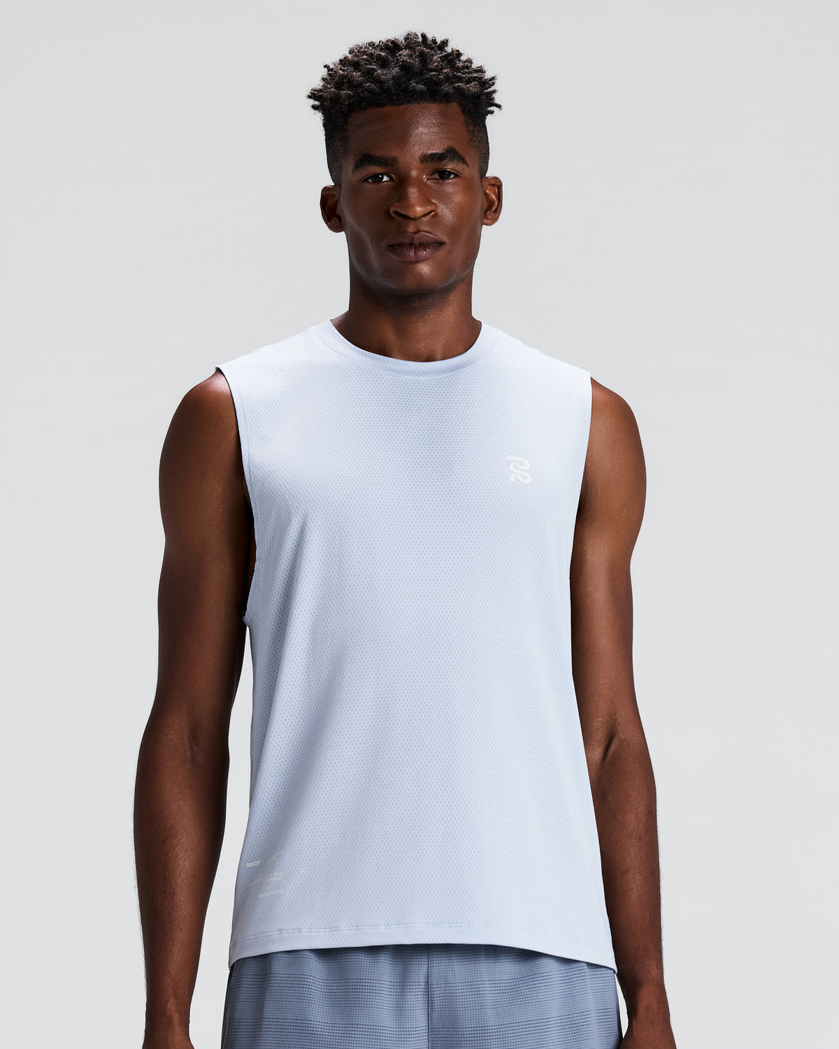 BANDIT RUNNING — MEN'S MICROMESH™ RUN TANK — PAVILION BLUE