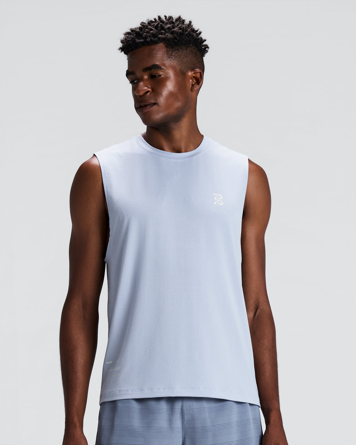 BANDIT RUNNING — MEN'S MICROMESH™ RUN TANK — PAVILION BLUE