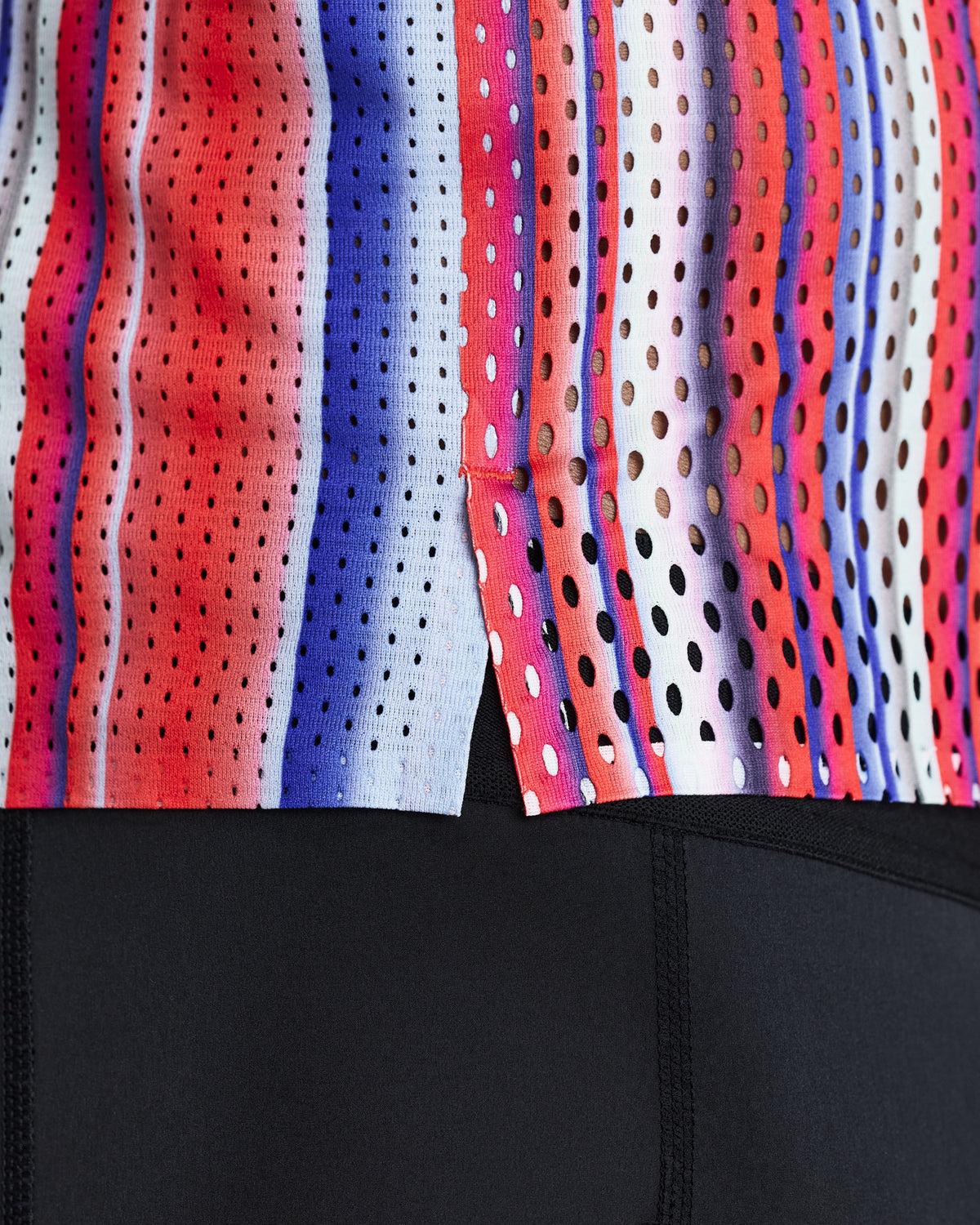 BANDIT RUNNING — MEN'S SHREDDER™ SHORTY RACE SINGLET — MELTED STRIPE GRADIENT