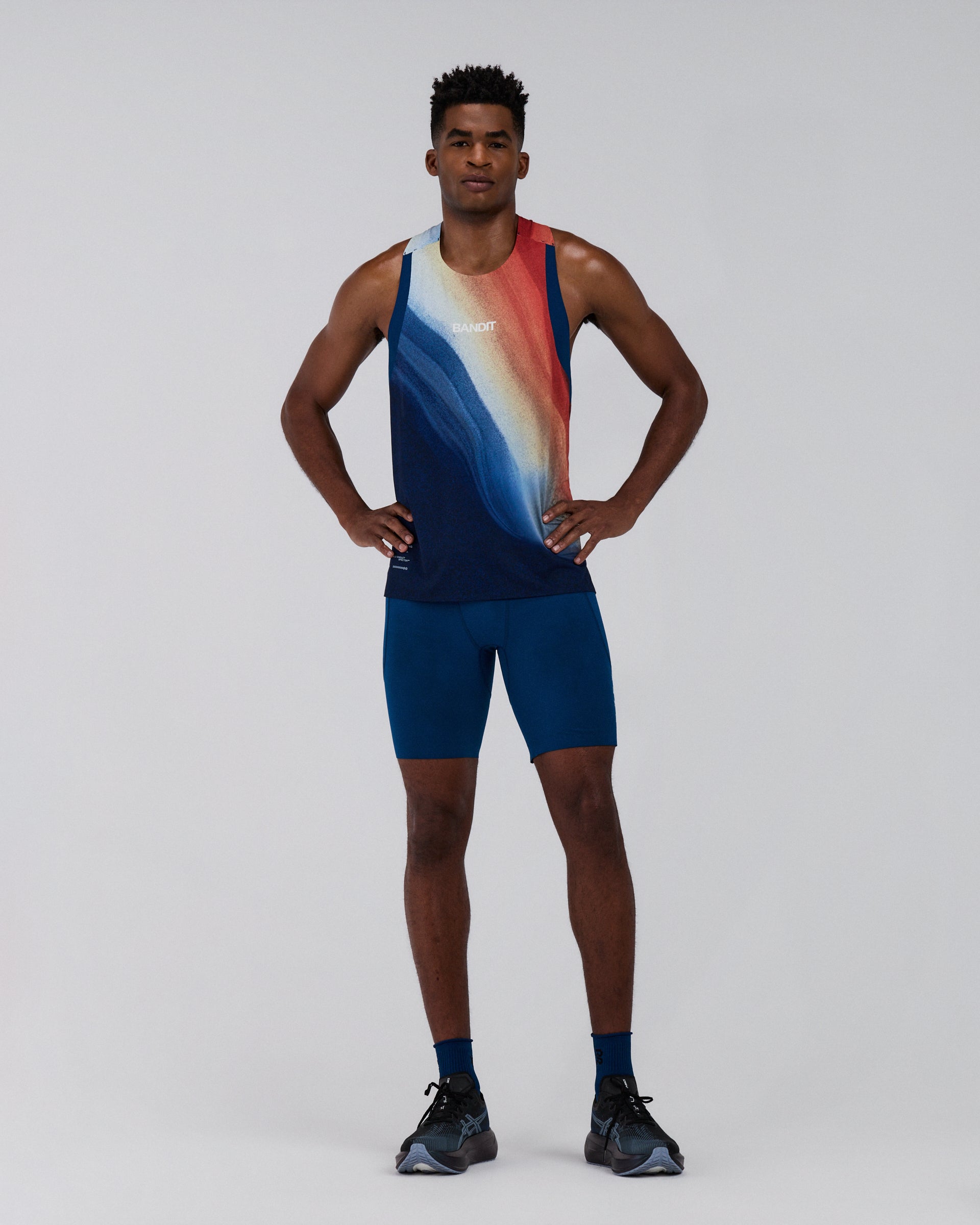 BANDIT RUNNING SO-LITE 1/2 TIGHT (BLU)