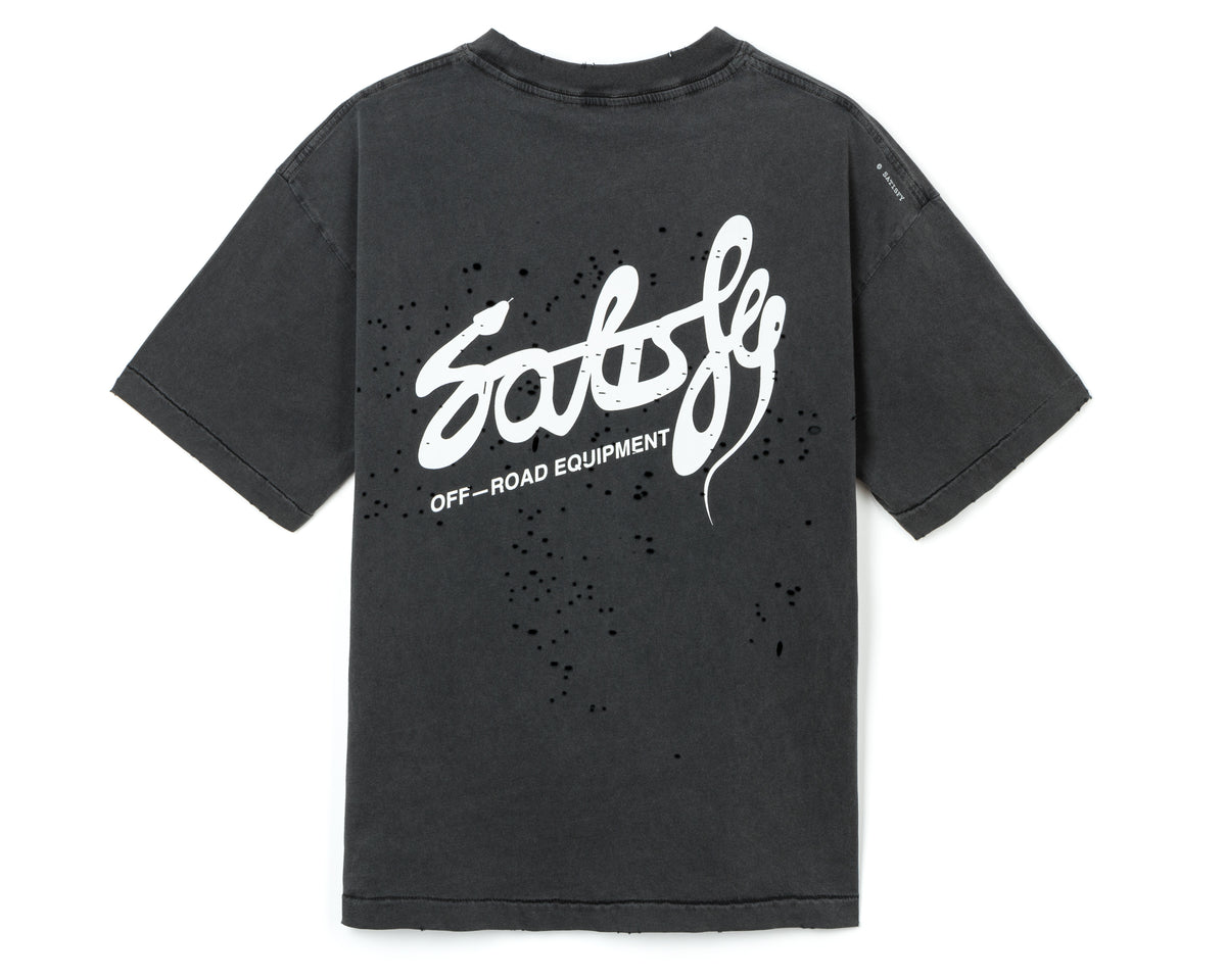 SATISFY MOTHTECH™ TEE AGED BLACK AIRBRUSH EAGLE