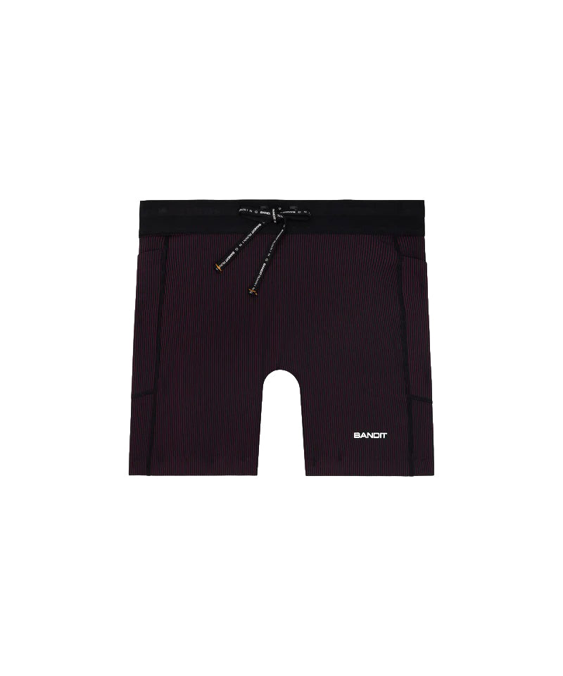 Bandit Running Striped Cadence 5" Compression Short