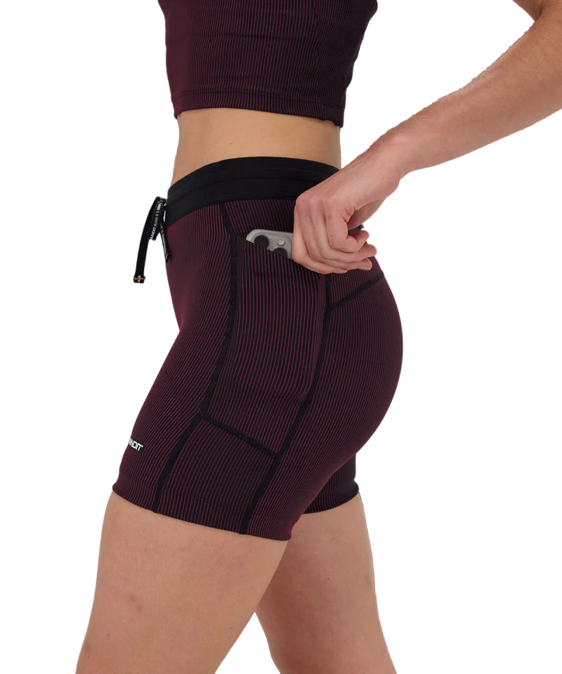 Bandit Running Striped Cadence 5" Compression Short