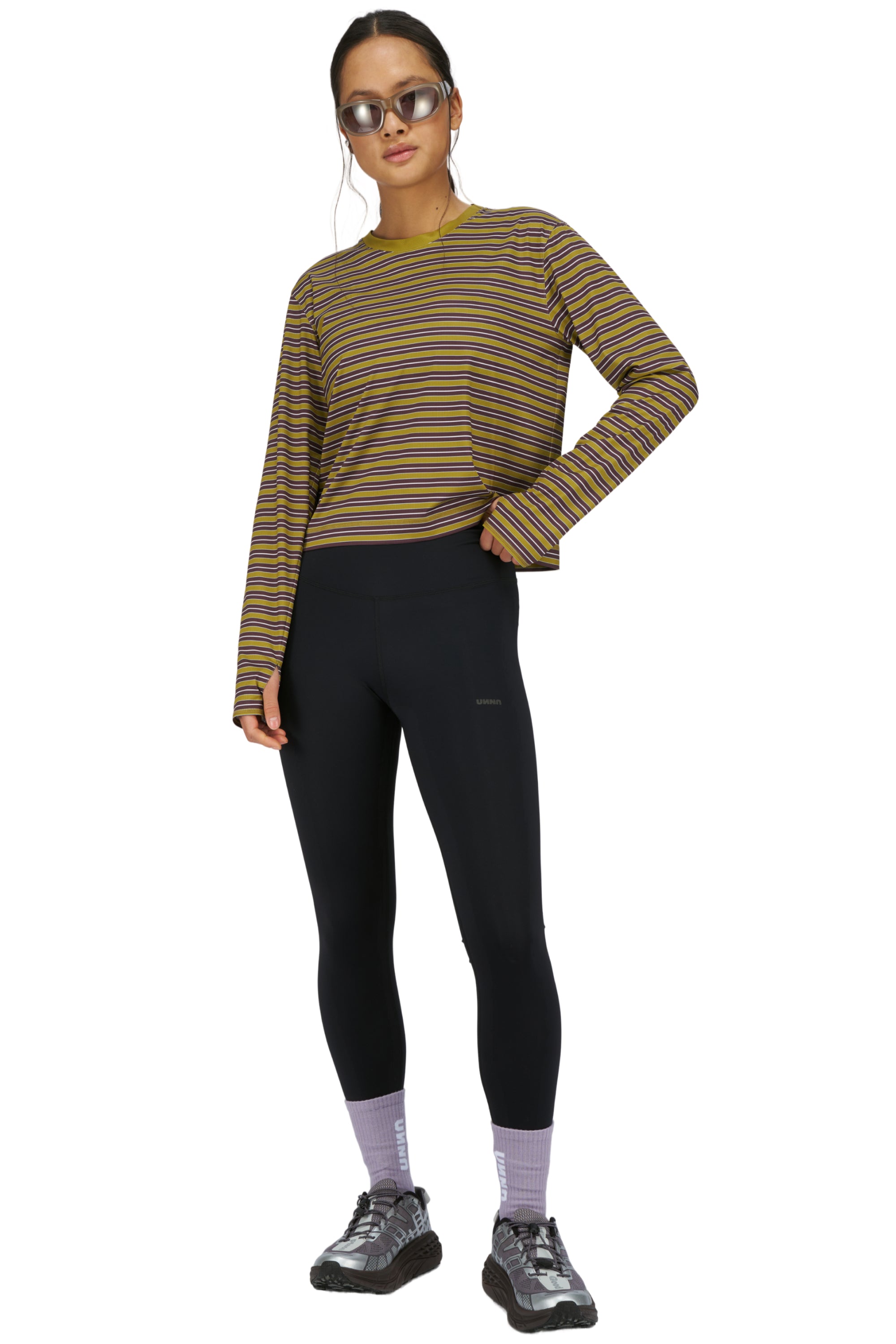 UNNA BORN TO JOG STRIPED LS W