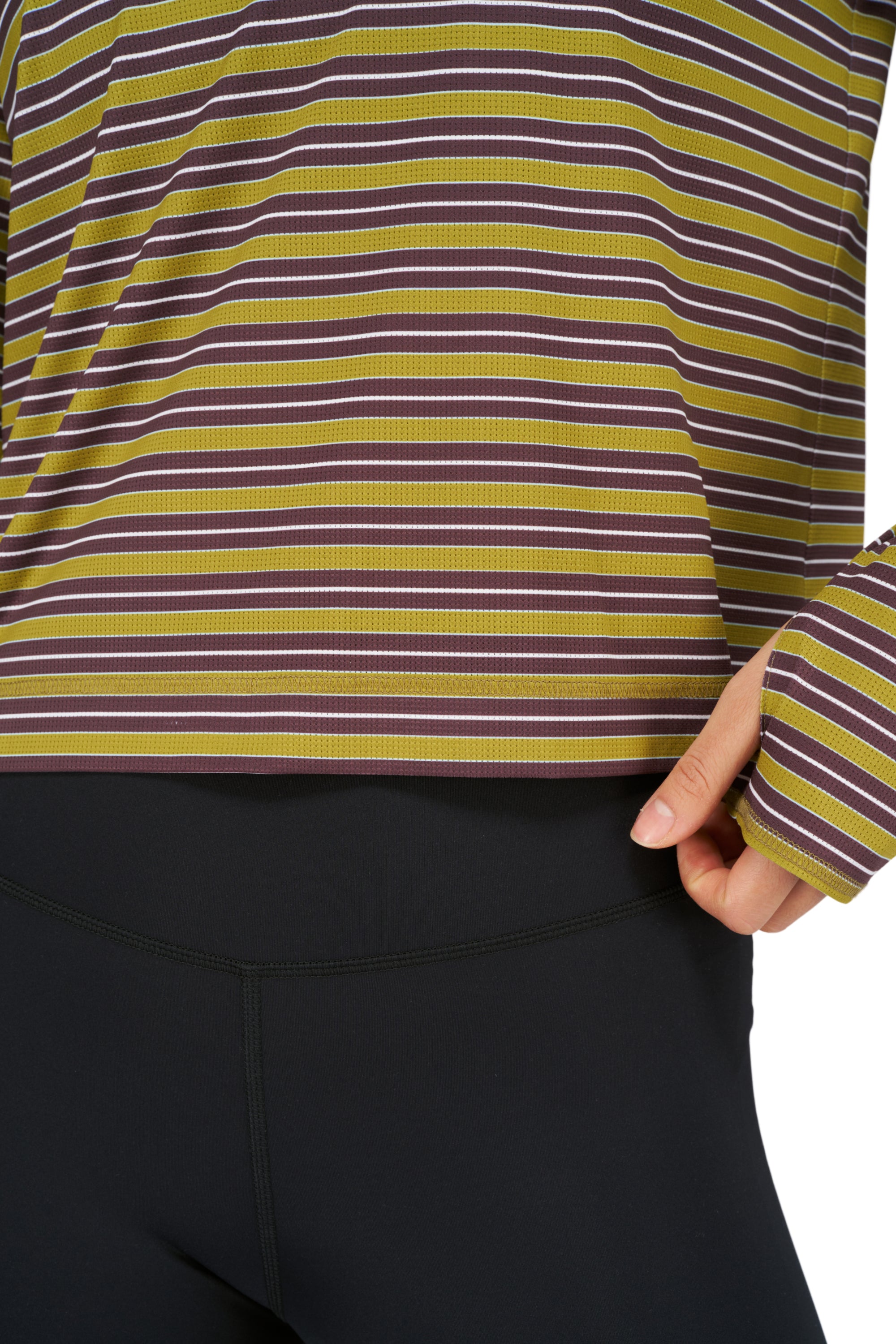 UNNA BORN TO JOG STRIPED LS W
