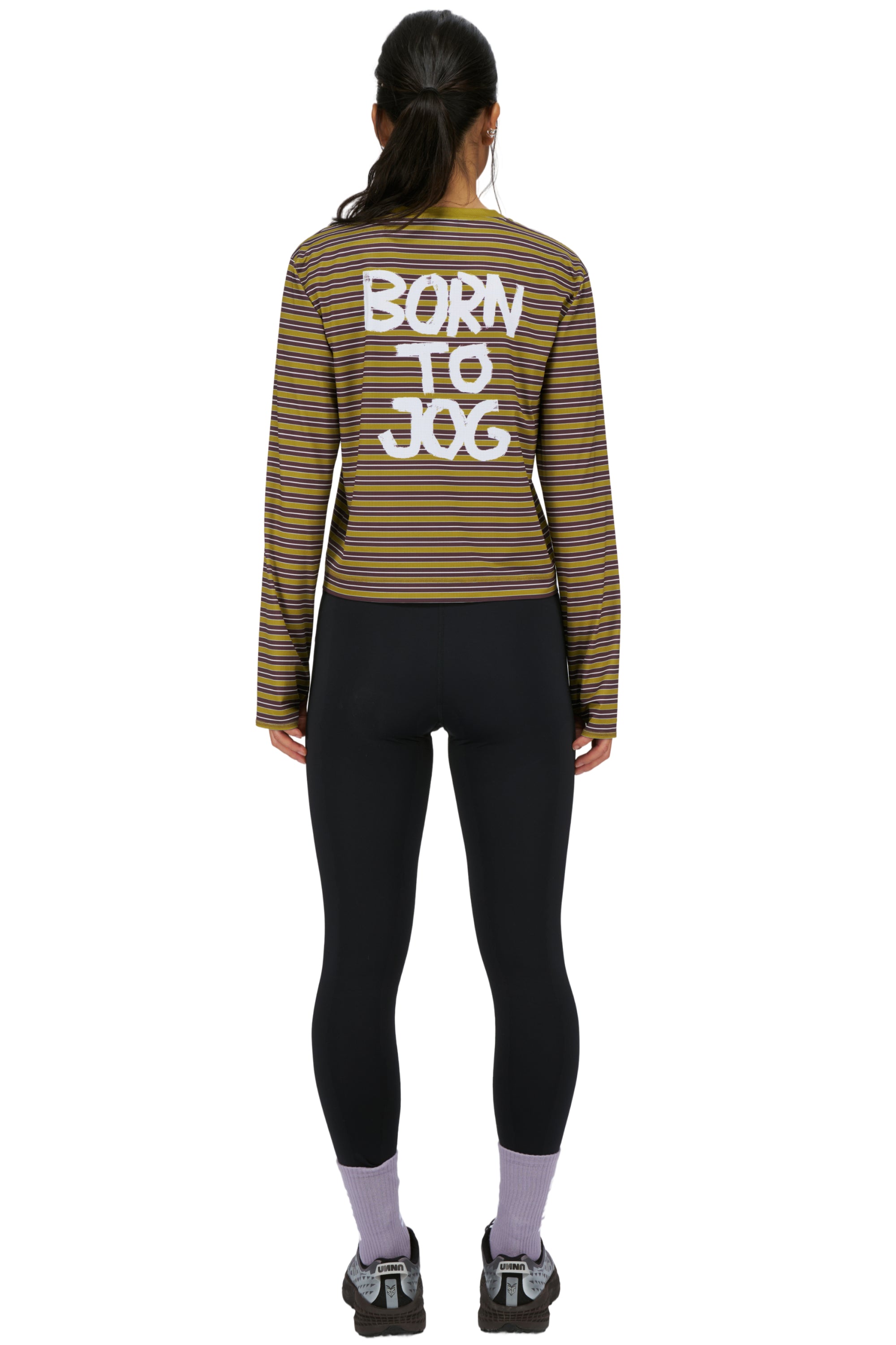 UNNA BORN TO JOG STRIPED LS W