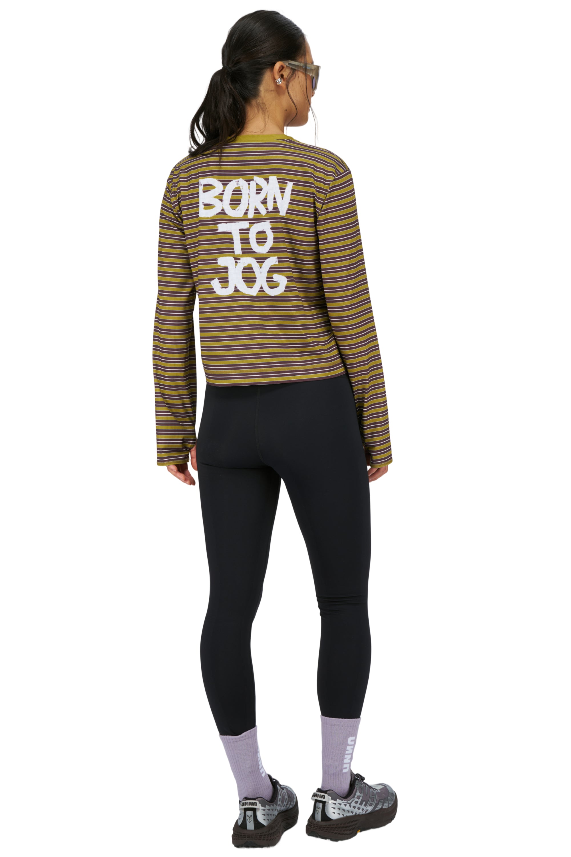 UNNA BORN TO JOG STRIPED LS W