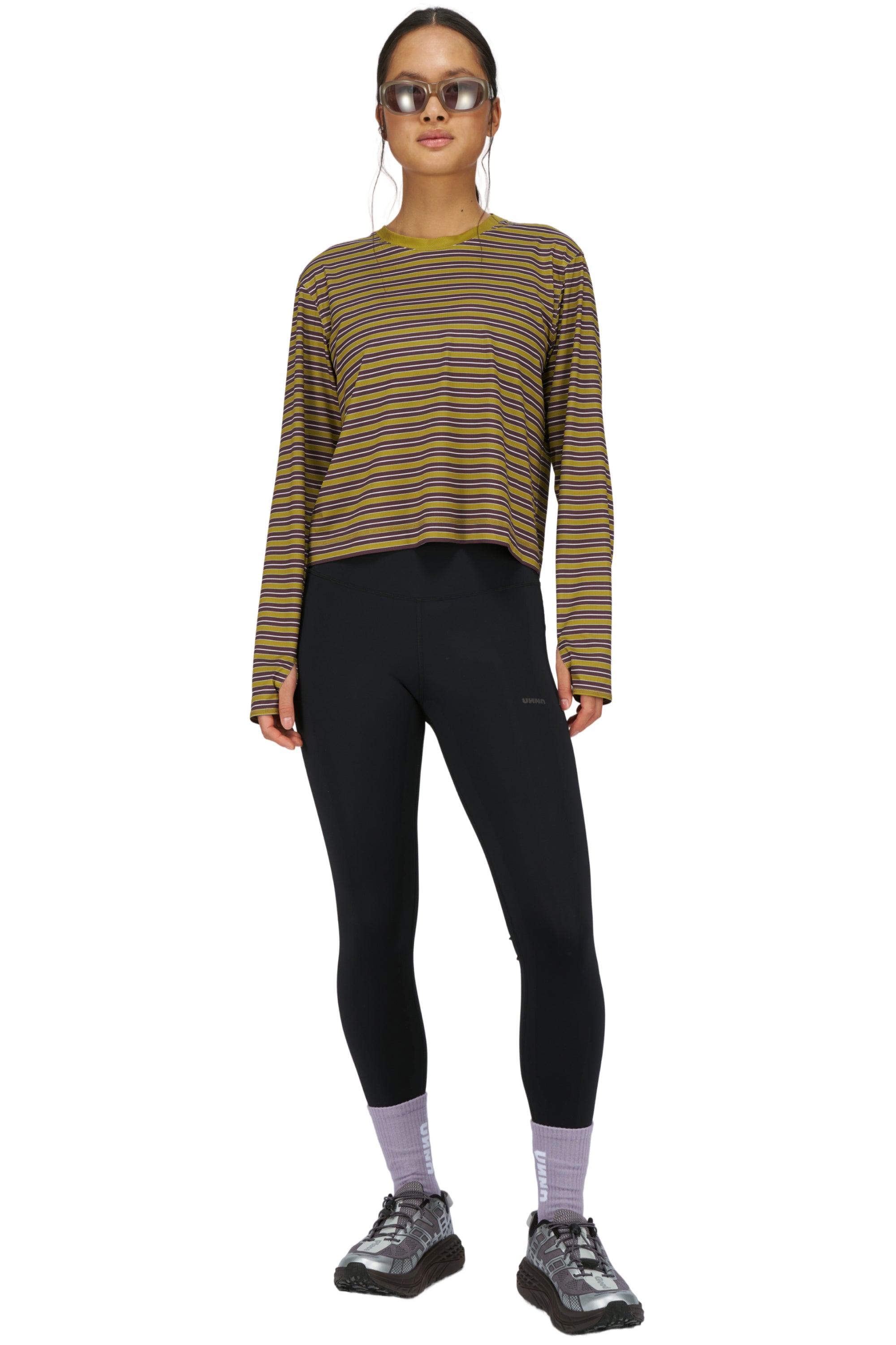 UNNA BORN TO JOG STRIPED LS W