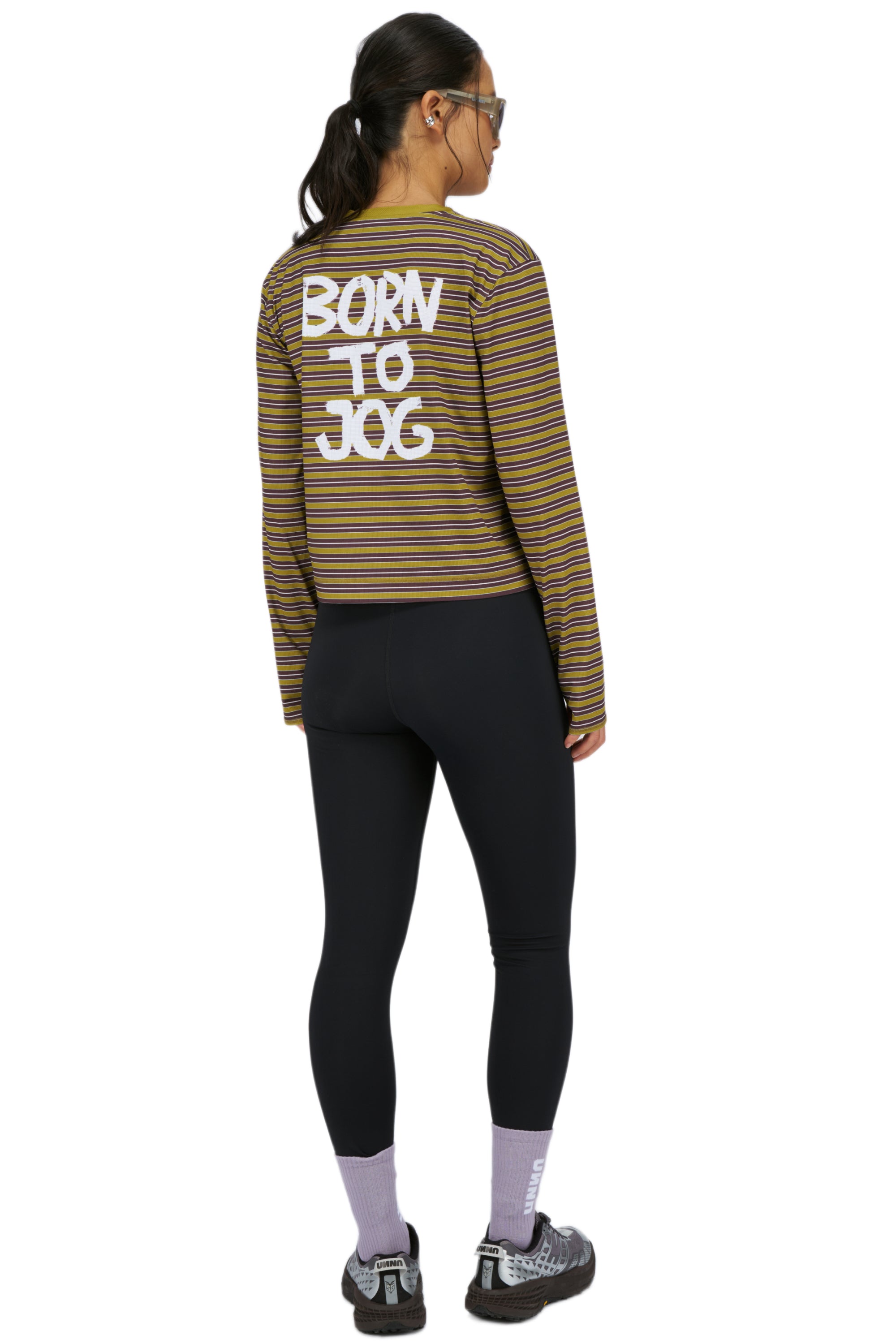 UNNA BORN TO JOG STRIPED LS W