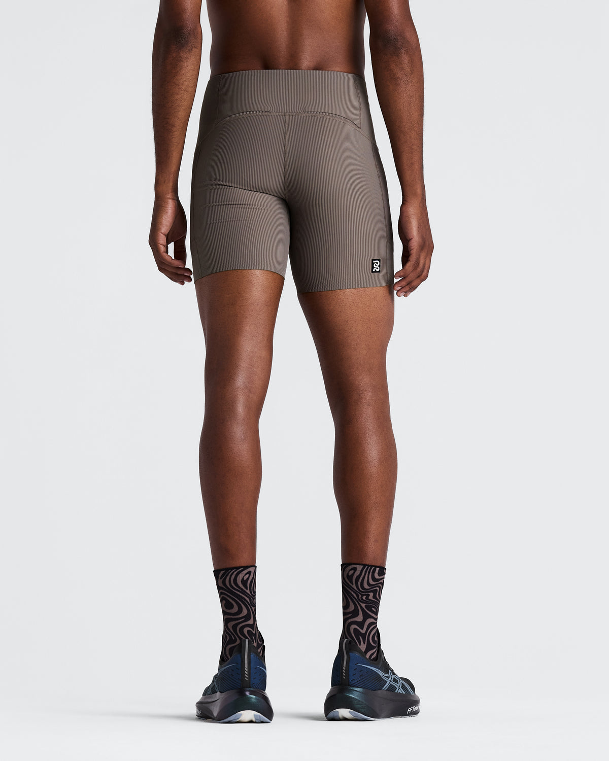 BANDIT RUNNING STRIPED CADENCE QUARTER TIGHT