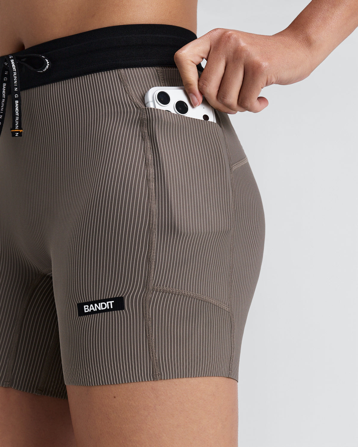 Bandit Running Women's Striped Cadence™ 5" Compression Shorts