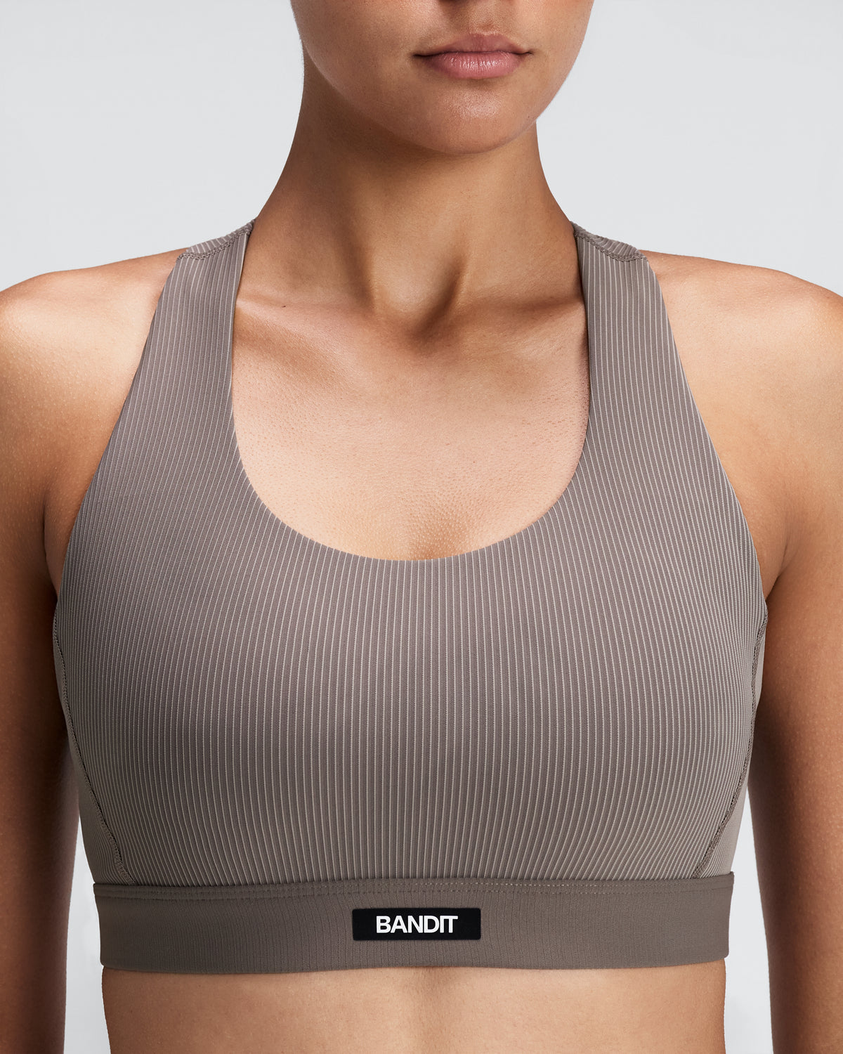 BBandit Running Women's Striped Cadence™ Scoop Neck T-Back Run Bra