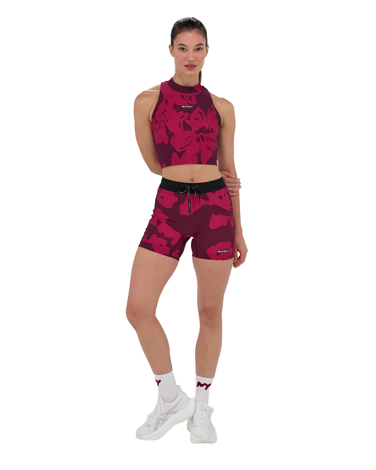 Bandit Running Printed Cadence™ Mockneck Race Crop