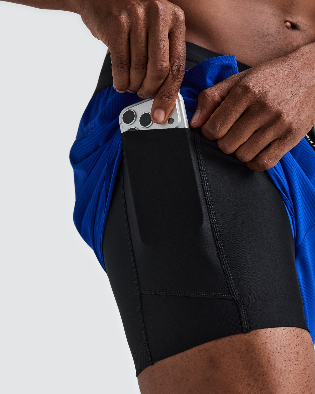BANDIT RUNNING — Men's CoolGrid™ 5" Run Short · Bauhaus Blue