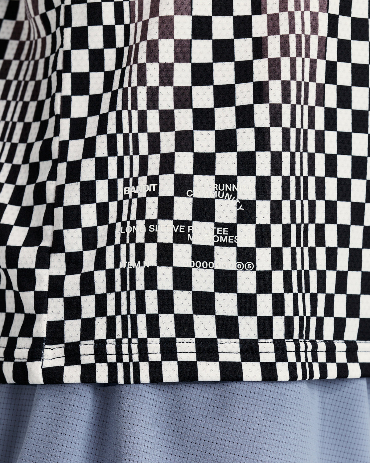 Men_s Micromesh™ Long Sleeve Performance Tee - Checkerboard Stripe