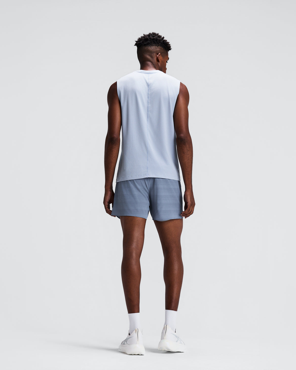 BANDIT RUNNING — MEN'S MICROMESH™ RUN TANK — PAVILION BLUE