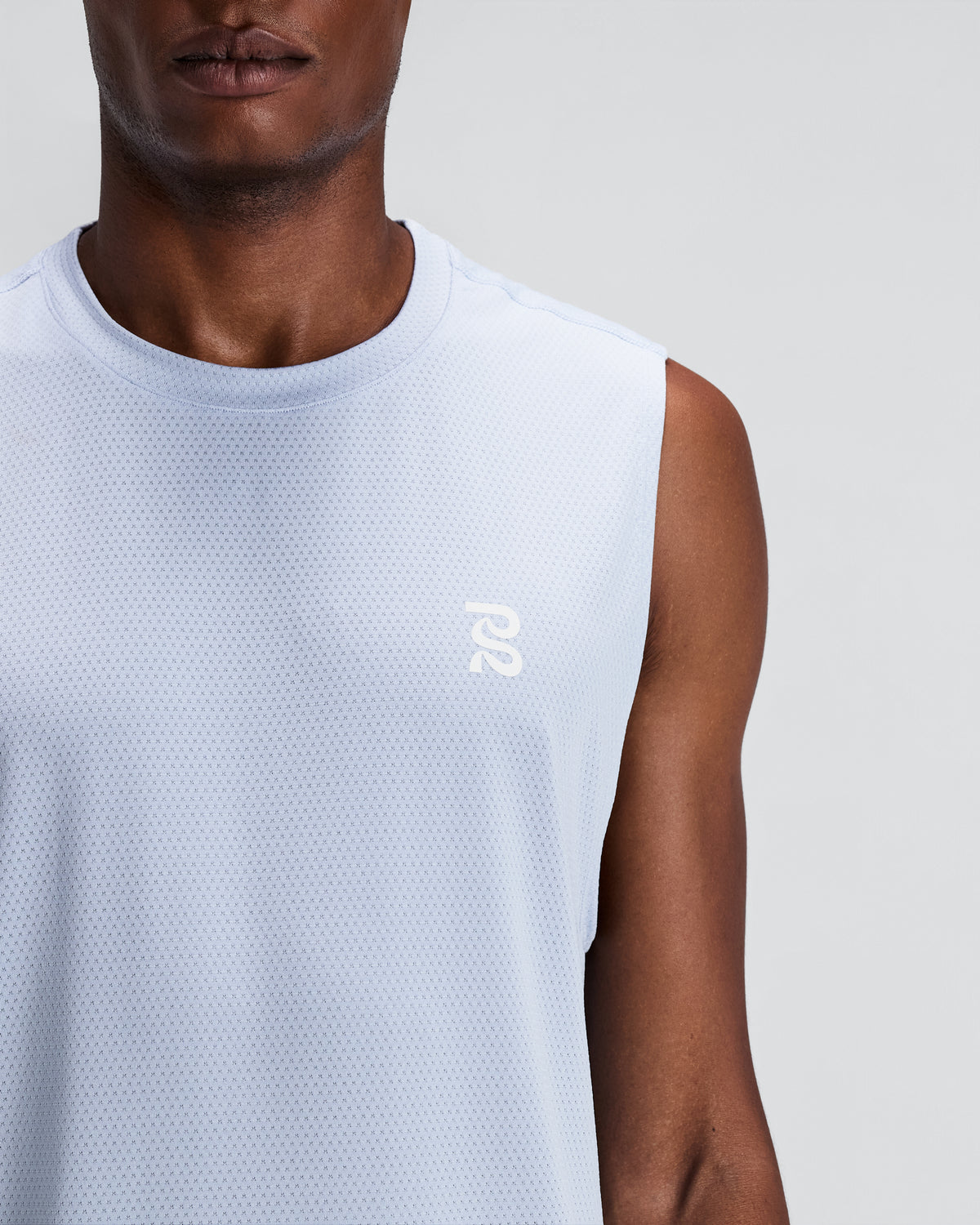 BANDIT RUNNING — MEN'S MICROMESH™ RUN TANK — PAVILION BLUE