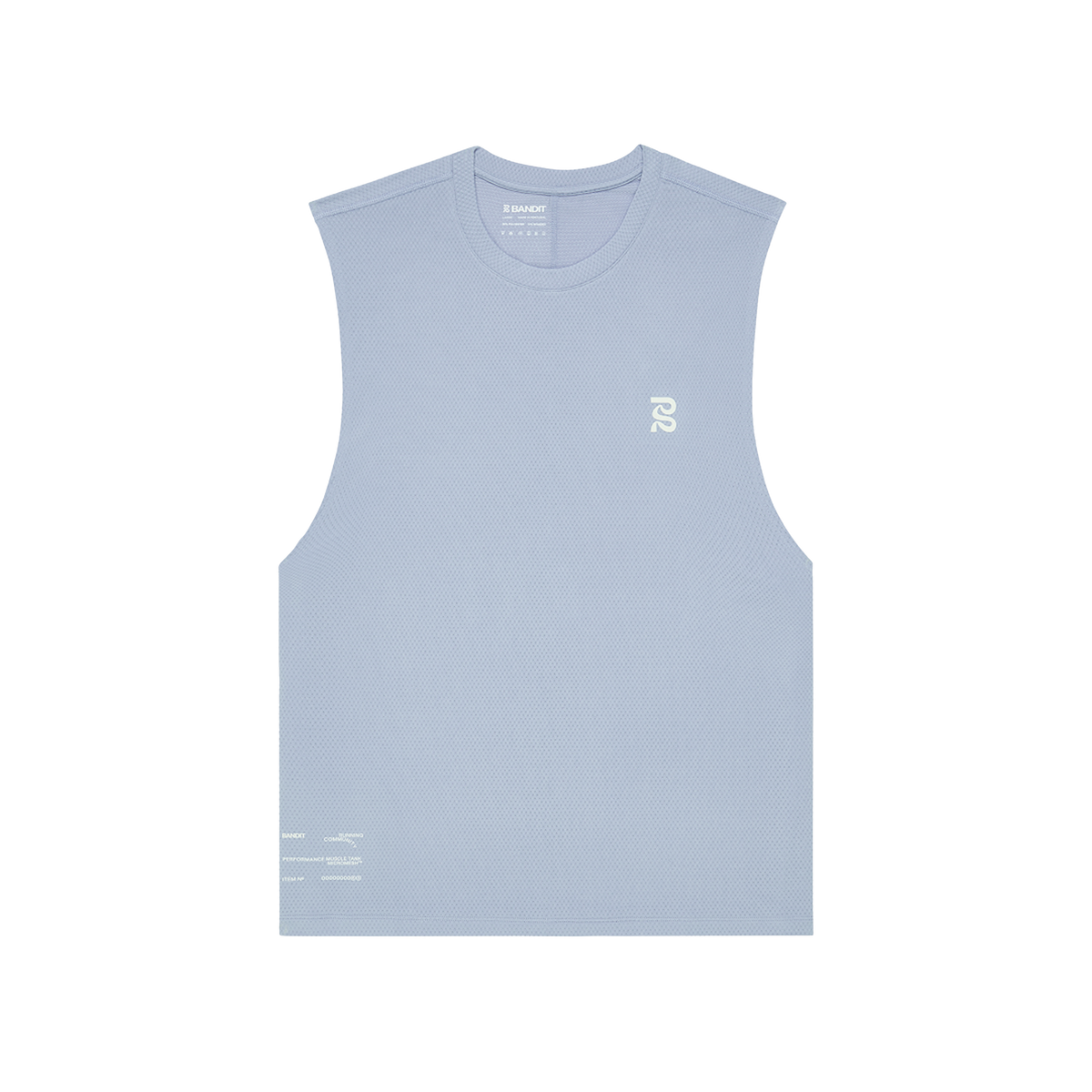 BANDIT RUNNING — MEN'S MICROMESH™ RUN TANK — PAVILION BLUE