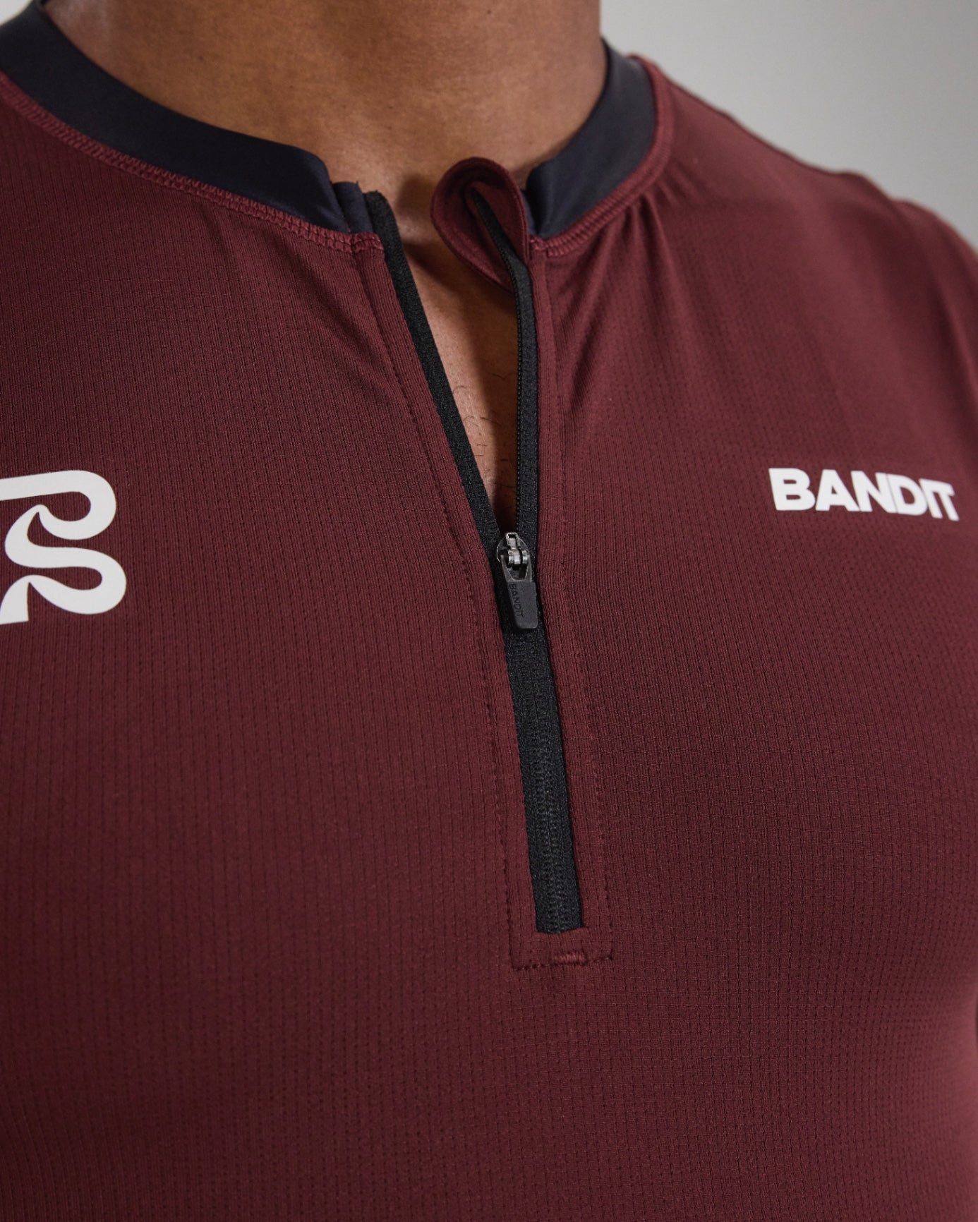 Bandit Running Pieced Sleeveless Quarter Zip