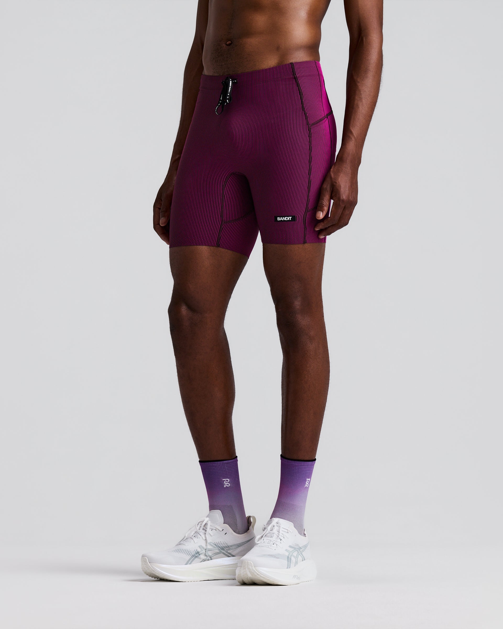 BANDIT RUNNING STRIPED CADENCE NEXT GEN 1/4 TIGHT