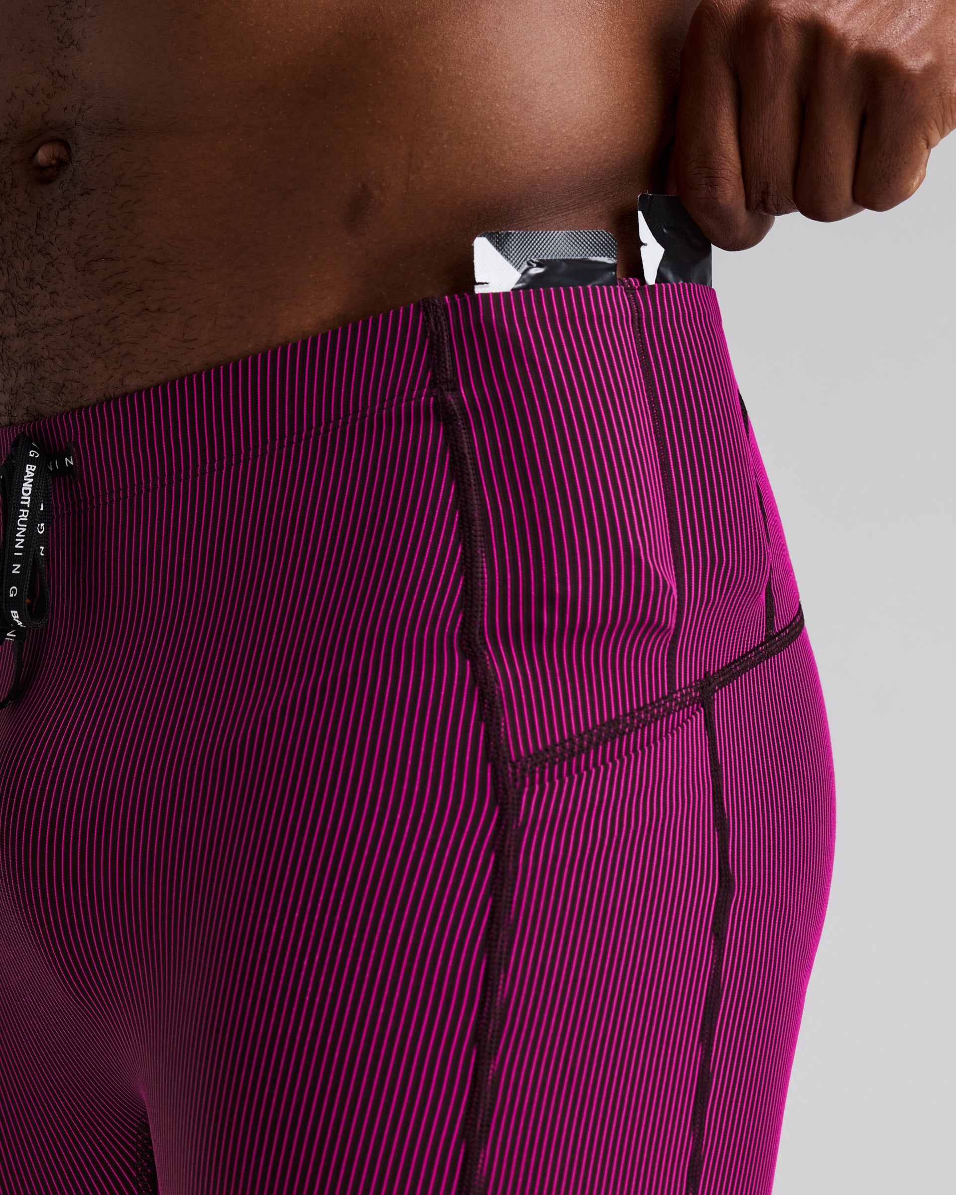 BANDIT RUNNING STRIPED CADENCE NEXT GEN 1/4 TIGHT