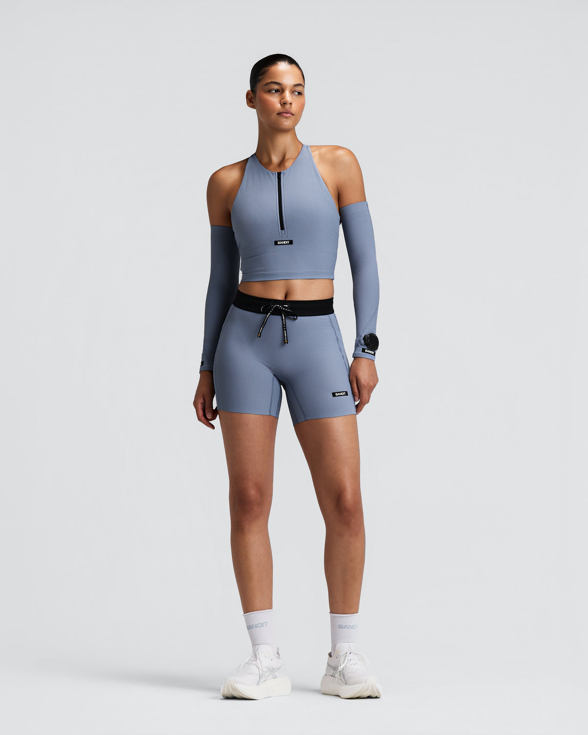 Bandit Running Women's Striped Cadence™ 5" Compression Shorts